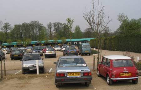 Car park of Mill Race Nurseries